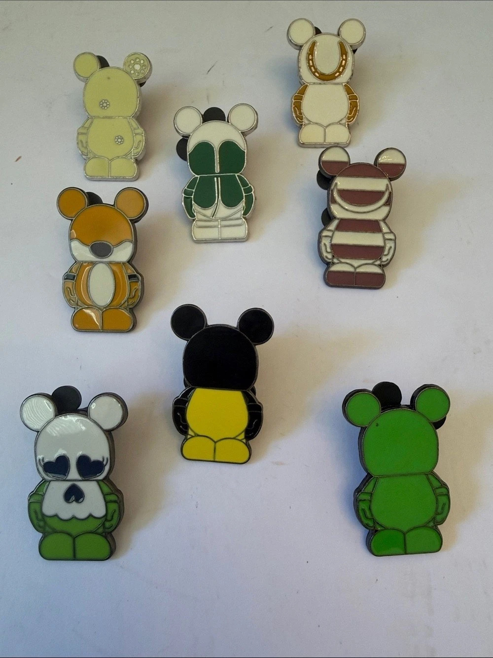 Disney Vinylmation Mystery Park Trading Pins 8pc